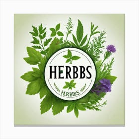 Herbs Logo 3 Canvas Print