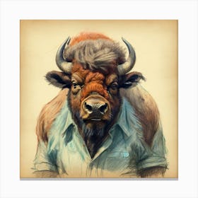 Bison 6 Canvas Print