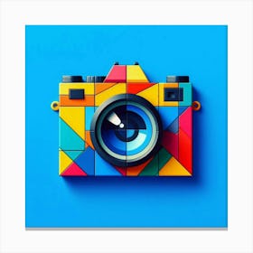 Geometric Camera Canvas Print