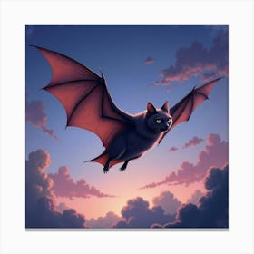 Bat In The Sky 2 Canvas Print