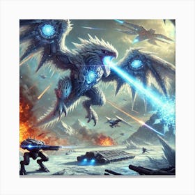 Blizzard Wyverns Canvas Print