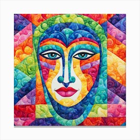 Face Of The Rainbow Canvas Print