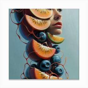 Fruit Head Canvas Print