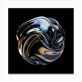 3d Digital Render Abstract Morphing Canvas Print