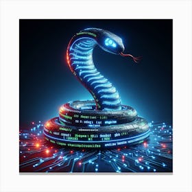 Cyborg Cobra Canvas Print