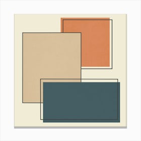 Geometry with expressive squares 2 Canvas Print