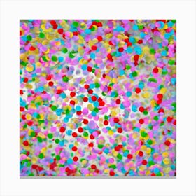 Colorful Confetti 3 Canvas Print