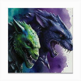 org monster Canvas Print