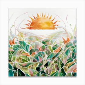 Sun In The Garden Canvas Print