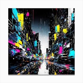 Abstract City Canvas Art Canvas Print