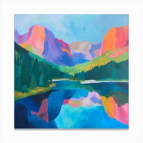 Colourful Abstract Rocky Mountain National Park Usa 2 Canvas Print