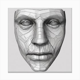 3d Head Model 1 Canvas Print