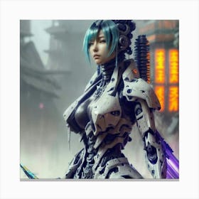 Robot Girl Canvas Print