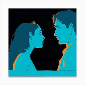 Portrait Of A Couple Canvas Print