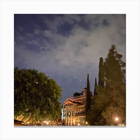 Disneyland At Night Canvas Print