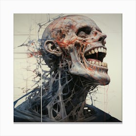 'The Skeleton' Canvas Print