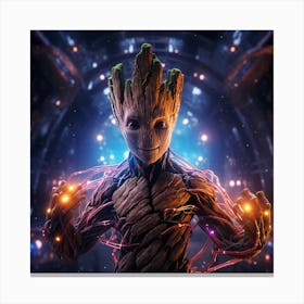 Guardians Of The Galaxy Groot Canvas Print