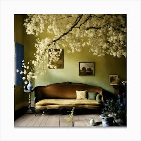 Room With A Tree Canvas Print