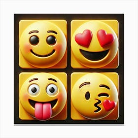 Emojis Canvas Print