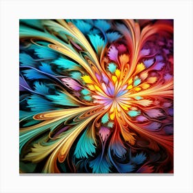 Fractal Flower Canvas Print