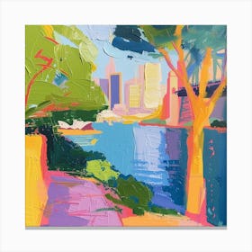 Abstract Travel Collection Sydney Australia 5 Canvas Print