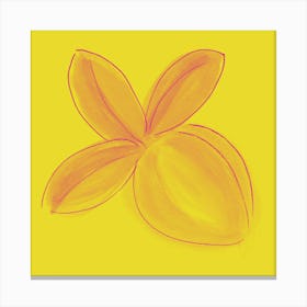 Lemon Yellow Bright 1 Canvas Print