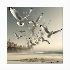 Seagulls 1 Canvas Print