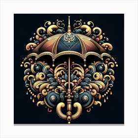 Fancy umbrella Canvas Print