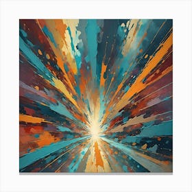 Radiant Color Burst Canvas Print