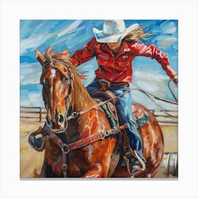 Rodeo Girl Canvas Print