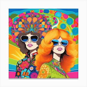 Psychedelic Women Canvas Print