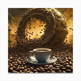 Coffee Beans 163 Canvas Print