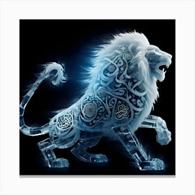 Lion In The Night Canvas Print