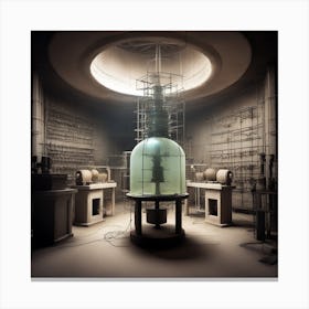 Room With A Glass Dome Canvas Print