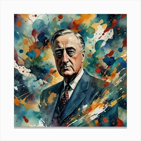 Franklin D. Roosevelt 19 Canvas Print