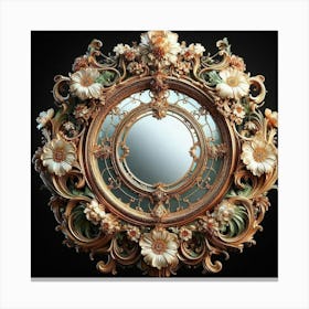 Floreal Mirror Canvas Print