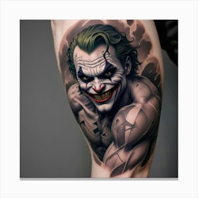 Joker Tattoo 19 Canvas Print