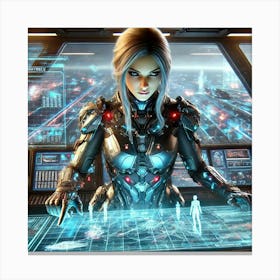 Lysara Stratos Tactical Expertise Sci Fi Canvas Print