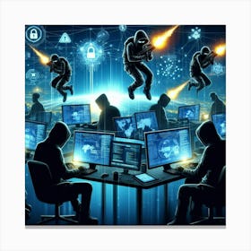 Cyber Attack 1 Canvas Print