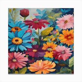 Daisy Garden Canvas Print