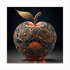 The glass apple an intricate design that adds to its exquisite appeal. 11 Canvas Print