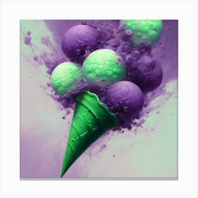 Ice Cream Cone Canvas Print