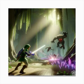 Legend Of Zelda Breath Of The Wild Canvas Print