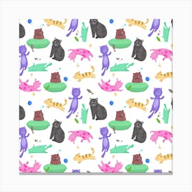 Cats And Kittens Canvas Print