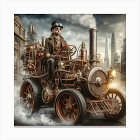 Steampunk Steam Engine 2 Canvas Print