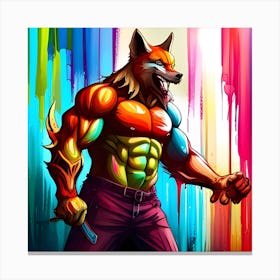 Wolf body 1 Canvas Print