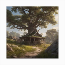 Tree House Canvas Print