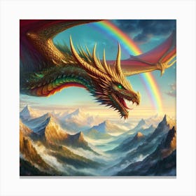 Rainbow Dragon 1 Canvas Print