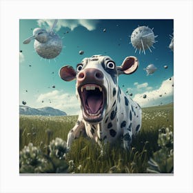 Sceam Cow Canvas Print