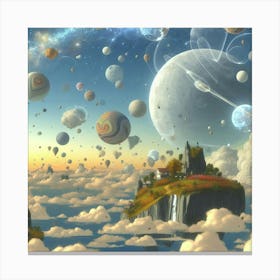 Space Landscape 17 Canvas Print